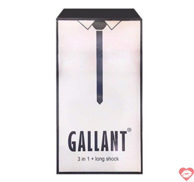  Bỏ sỉ Bao cao su Gallant 3 trong 1 - Kéo dài thời gian - Hộp 10 cái  hàng mới về