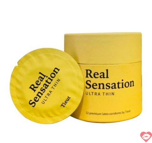  Cửa hàng bán Bao cao su Real Sensation Ultra Thin - Siêu mỏng - Hộp 12 cái  chính hãng