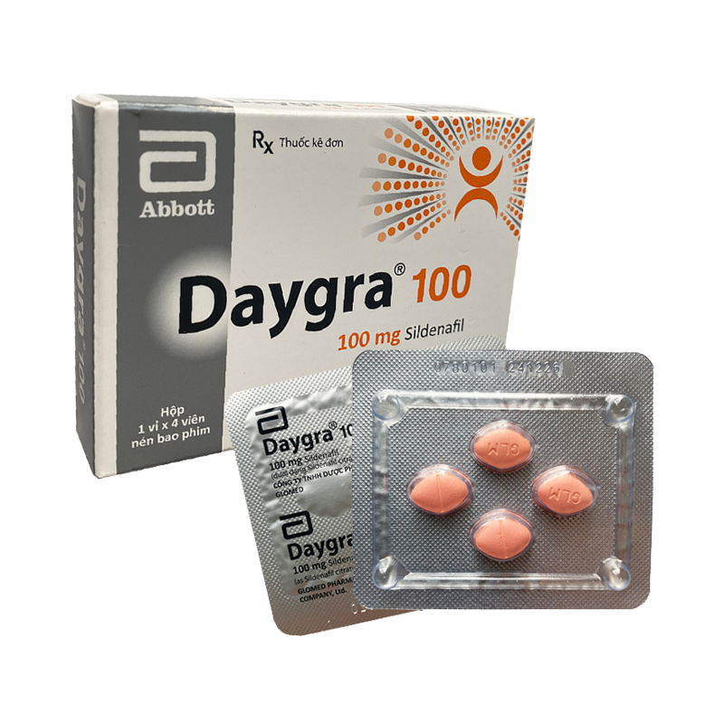 Daygra 100mg hiệu Abbott cường dương kéo dài thời gian chống xuất tinh sớm